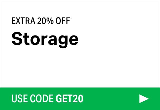 Extra 20% off Storage