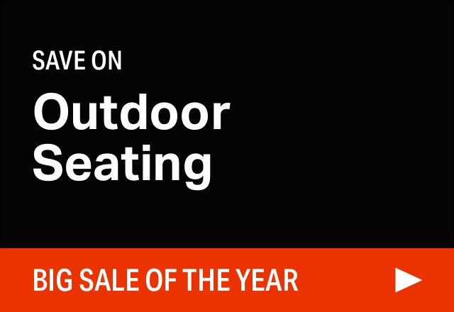 Big Outdoor Seating Sale