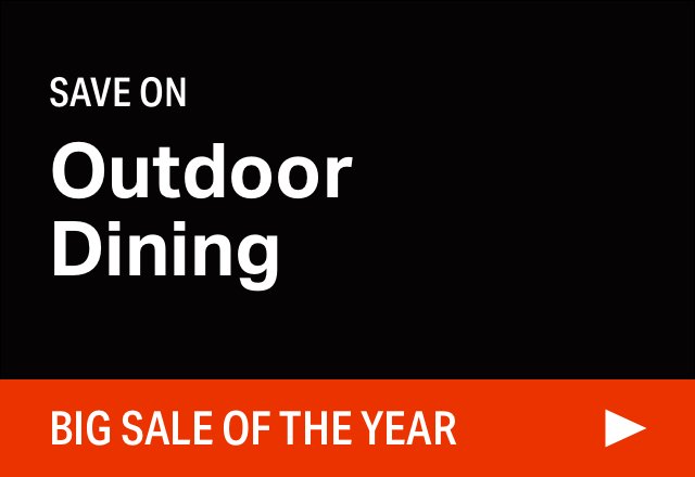 Big Outdoor Dining Sale