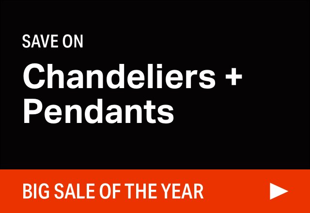 Big Chandelier + Pendant Sale