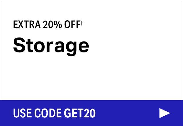Extra 20% off Storage