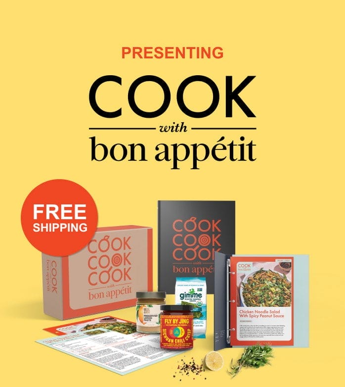 Presenting Cook with Bon Appétit. Get free shipping on your monthly Cook with Bon Appétit box subscription.