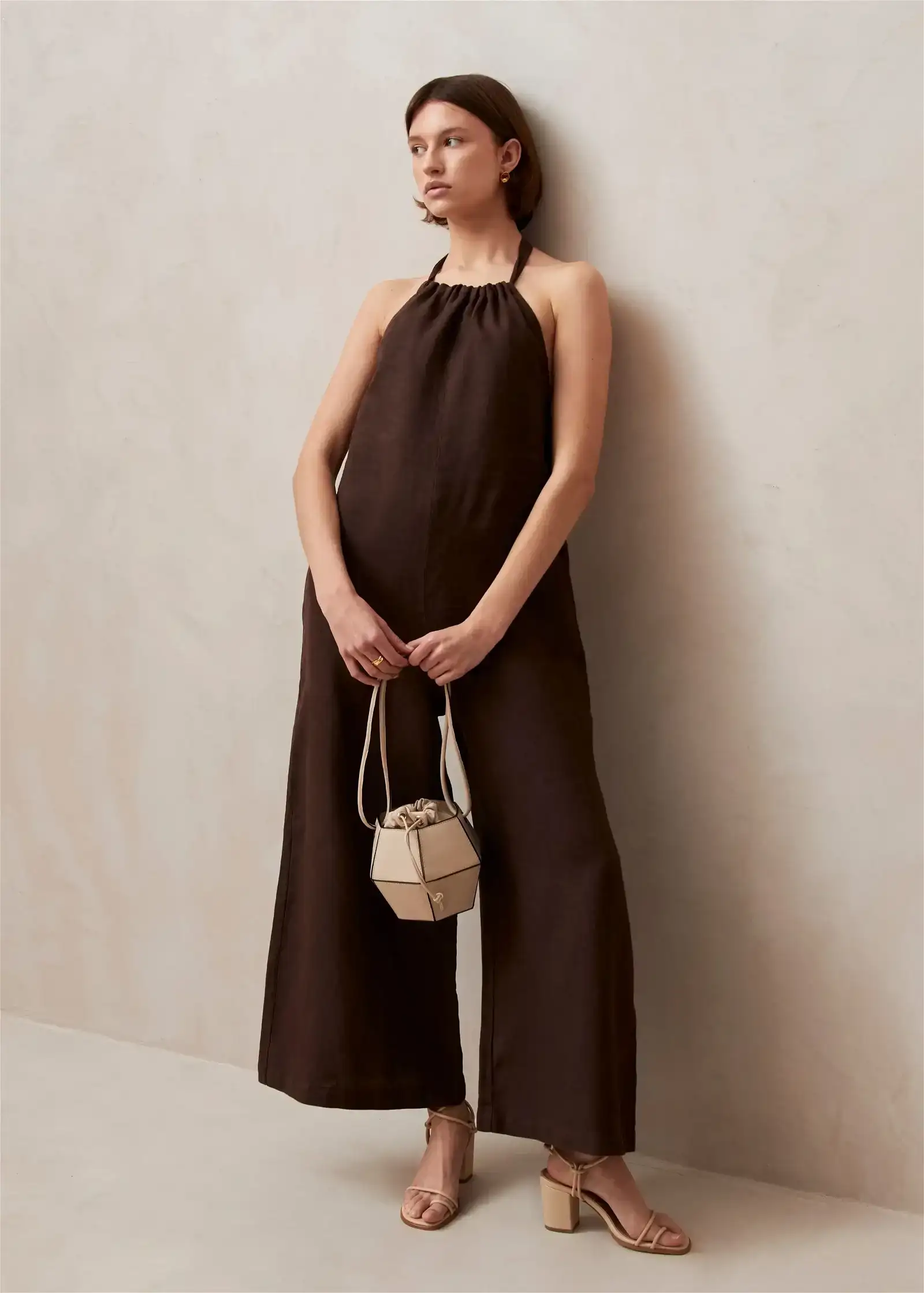 Image of Yona Brown Jumpsuit