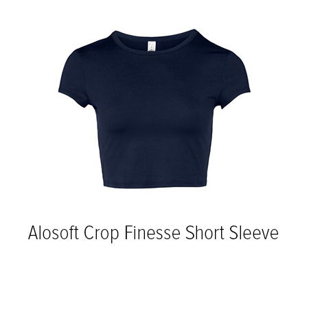 ALOSOFT CROP FINESSE SHORT SLEEVE