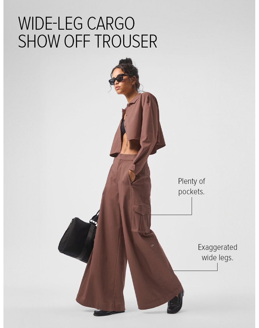 WIDE-LEG CARGO SHOW OFF TROUSER