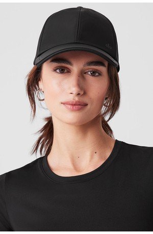 Satin Off-Duty Cap - Black - Black / One Size