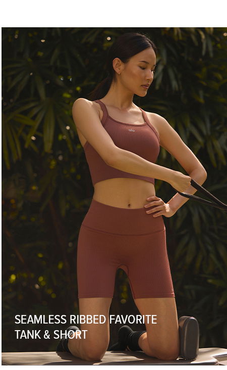 SEAMLESS RIBBED FAVORITE TANK & SHORT