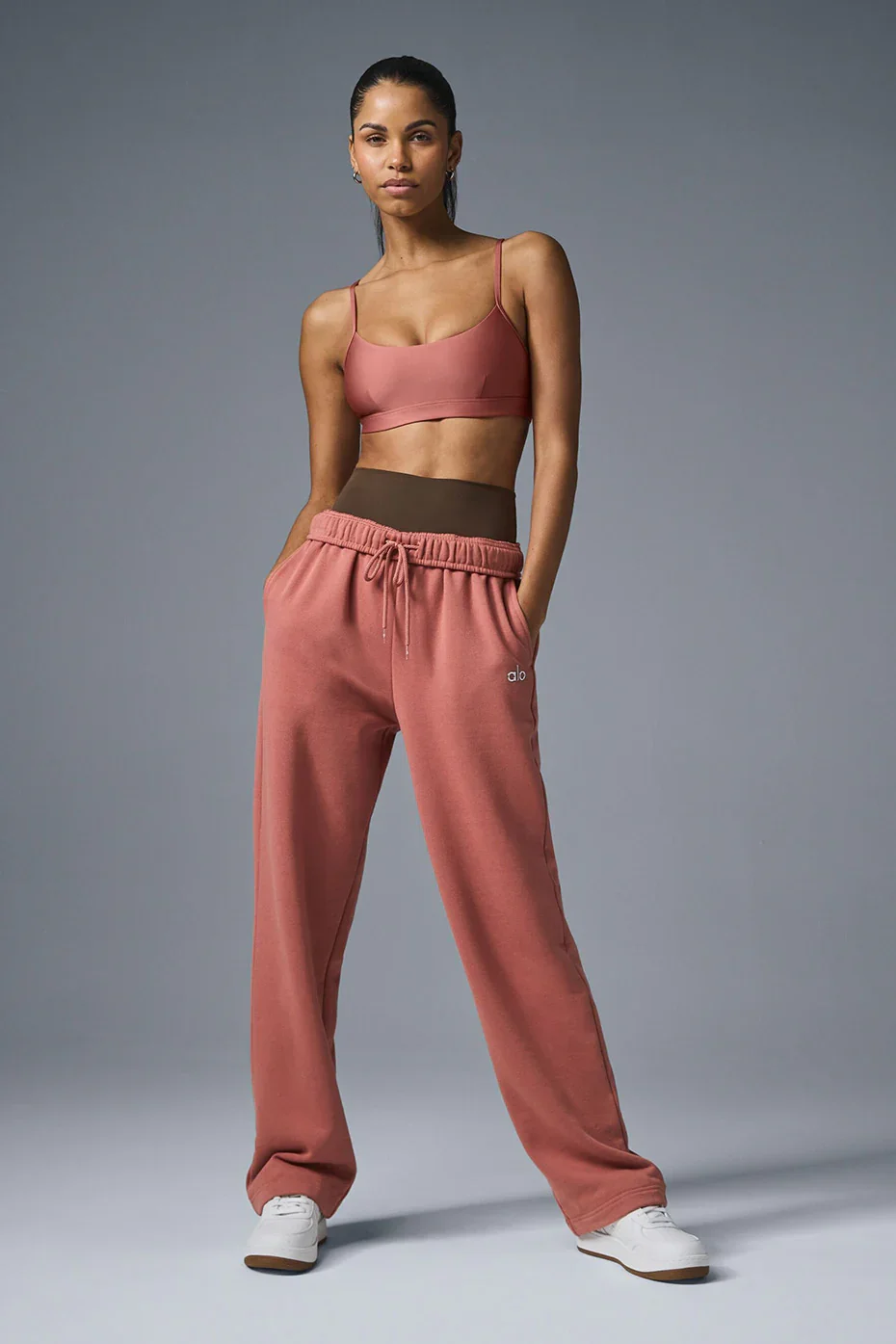 Accolade Straight Leg Sweatpant - Soft Terracotta