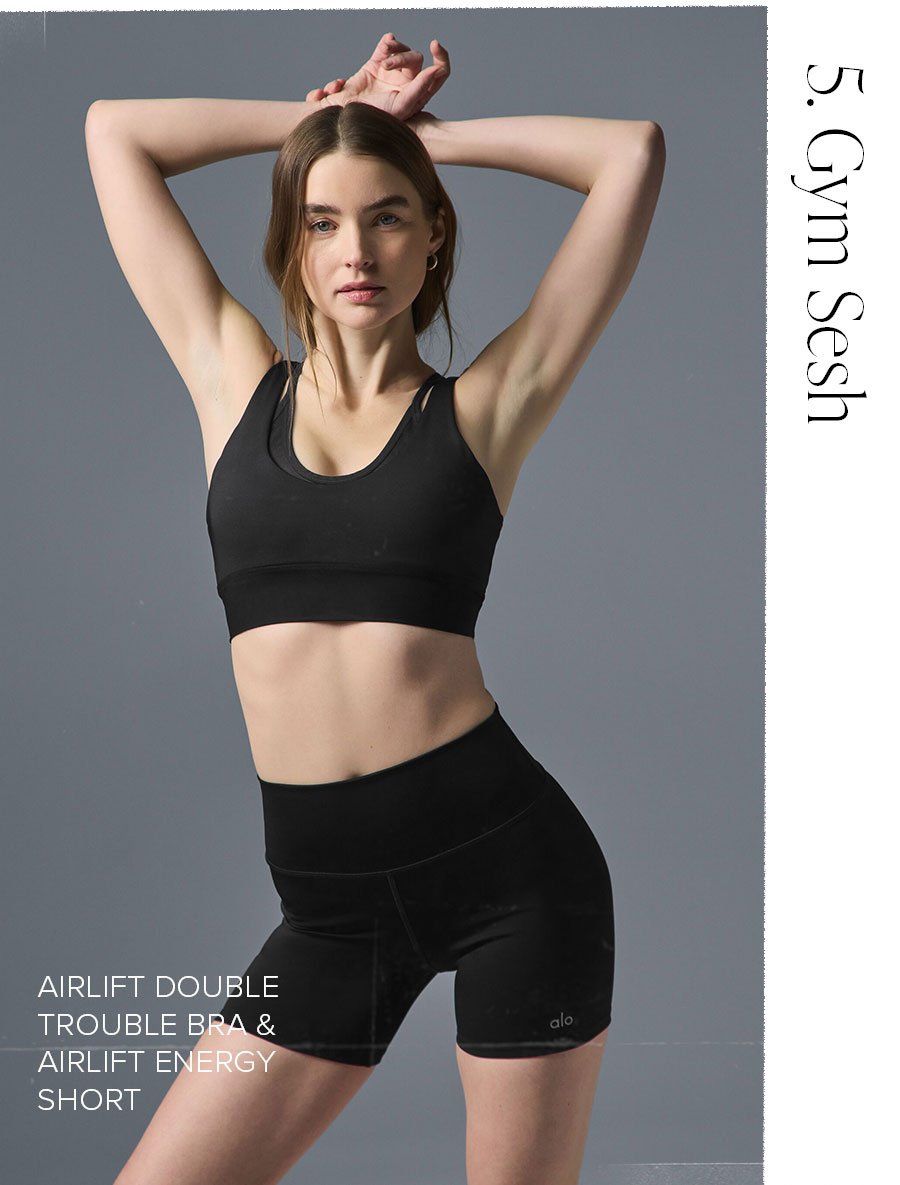 GYM SESH AIRLIFT DOUBLE TROUBLE BRA & AIRLIFT ENERGY SHORT