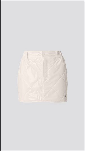 Snomoto Puffer Mini Skirt - Ivory