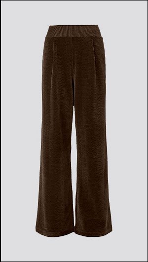 High-Waist Cozy Day Wide Leg Pant - Espresso