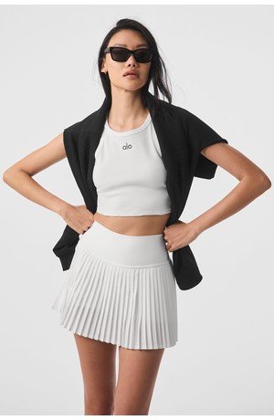 Grand Slam Tennis Skirt - White - White / XXS