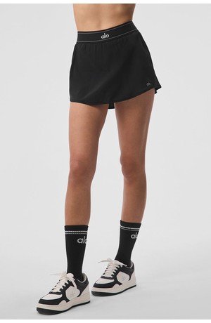 Match Point Tennis Skirt - Black - Black / XXS