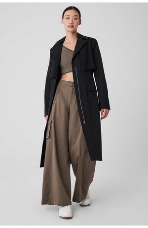 Formation Trench Coat - Black - Black / XS