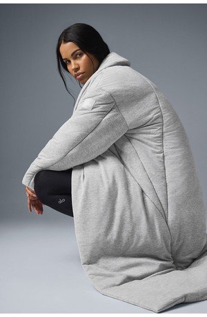 Quilted Perfection Puffer - Athletic Heather Grey - Athletic Heather Grey / XXS/XS