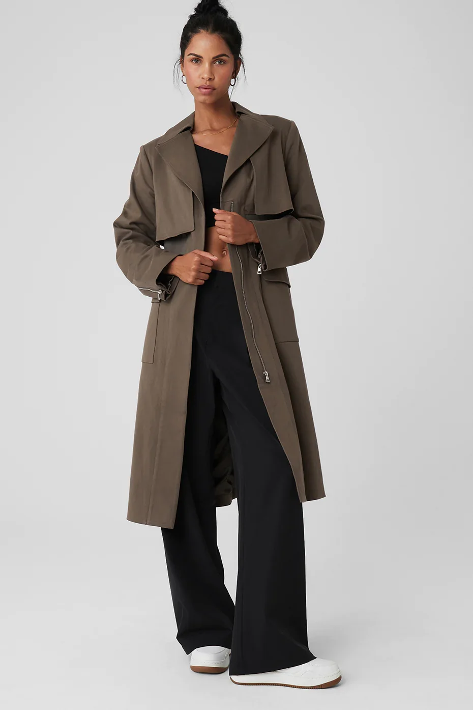 Formation Trench Coat - Olive Tree - Olive Tree / XS