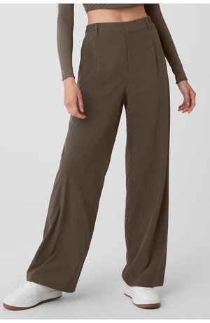 High-Waist Pursuit Trouser - Olive Tree - Olive Tree / S