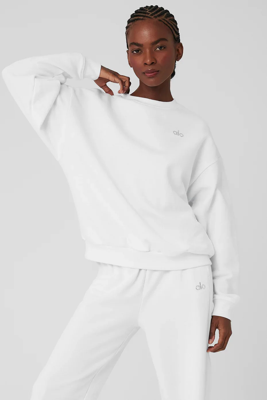 Accolade Crew Neck Pullover - White - White / XXS