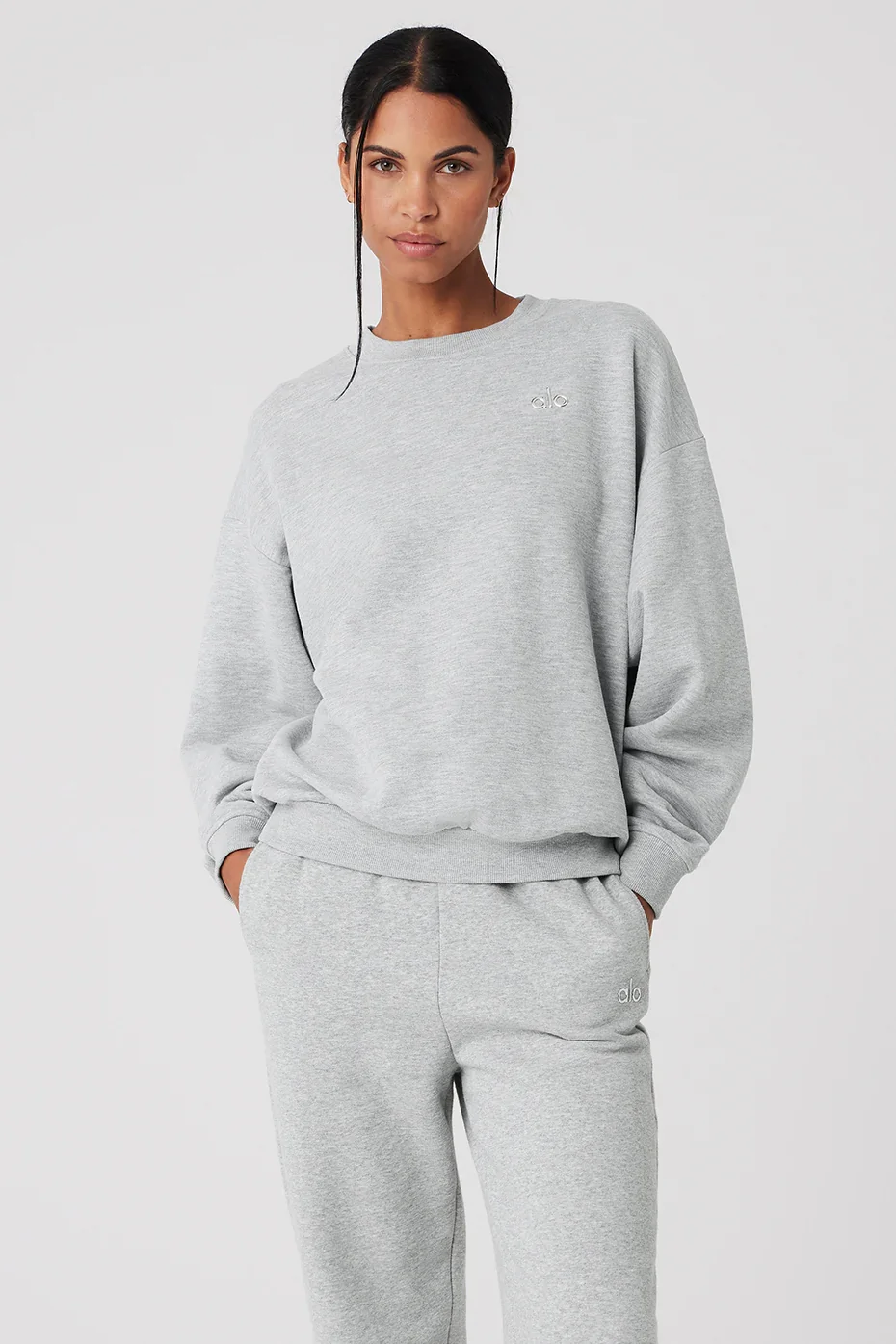 Accolade Crew Neck Pullover - Athletic Heather Grey - Athletic Heather Grey / XXS