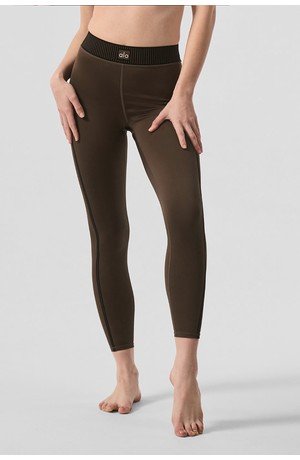 Airlift High-Waist 7/8 Line Up Legging - Espresso - Espresso / XXS