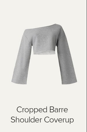 CROPPED BARRE SHOULDER COVERUP