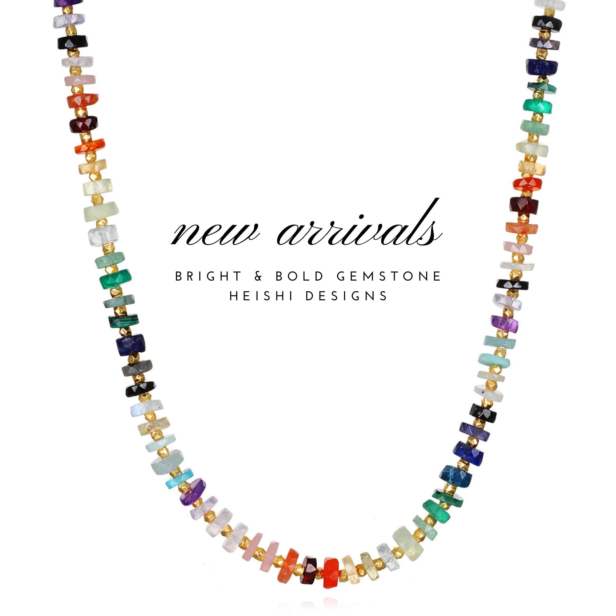 heishi keshi pearl necklaces