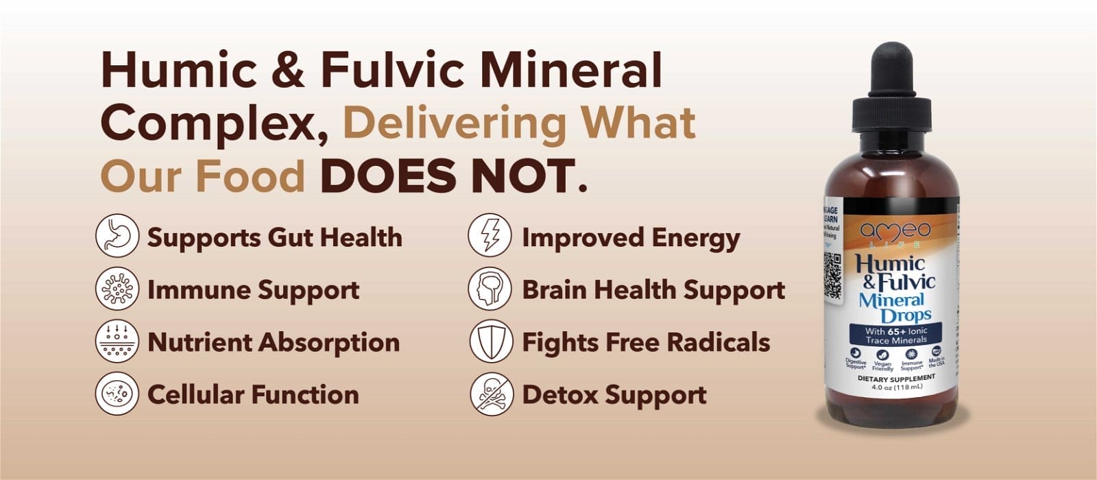 Humic and Fulvic mineral Drops