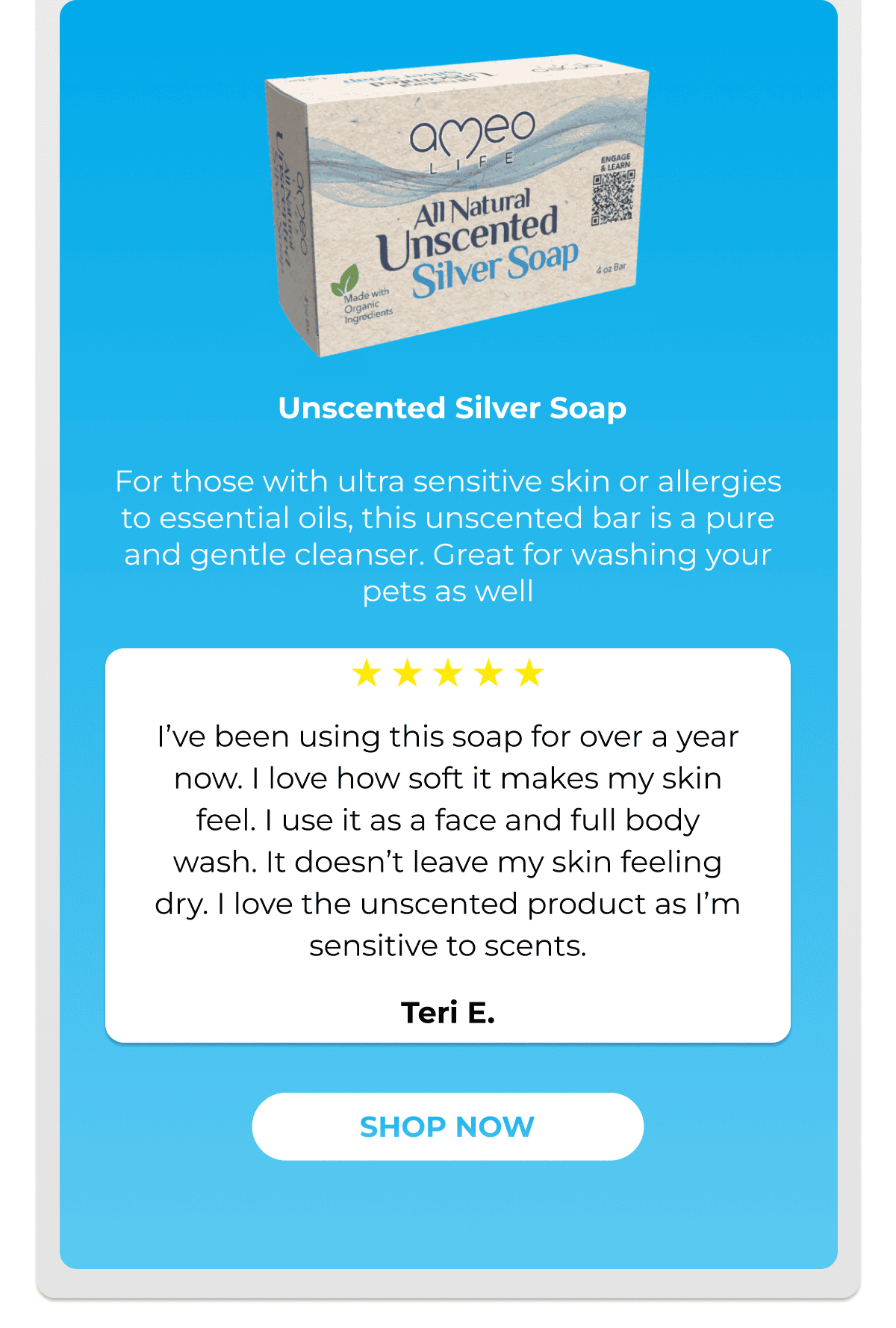 Unscented Silver Soap