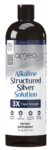 Alkaline structured silver