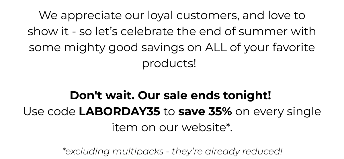 Labor Day Sale