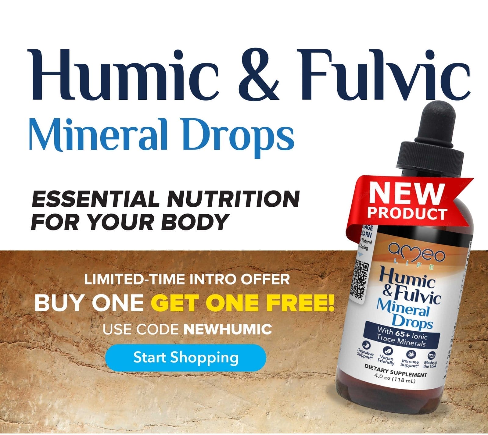 Humic and Fulvic mineral Drops