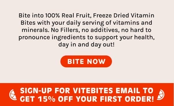 Bite into 100% Real Fruit, Freeze Dried Vitamin Bites Now