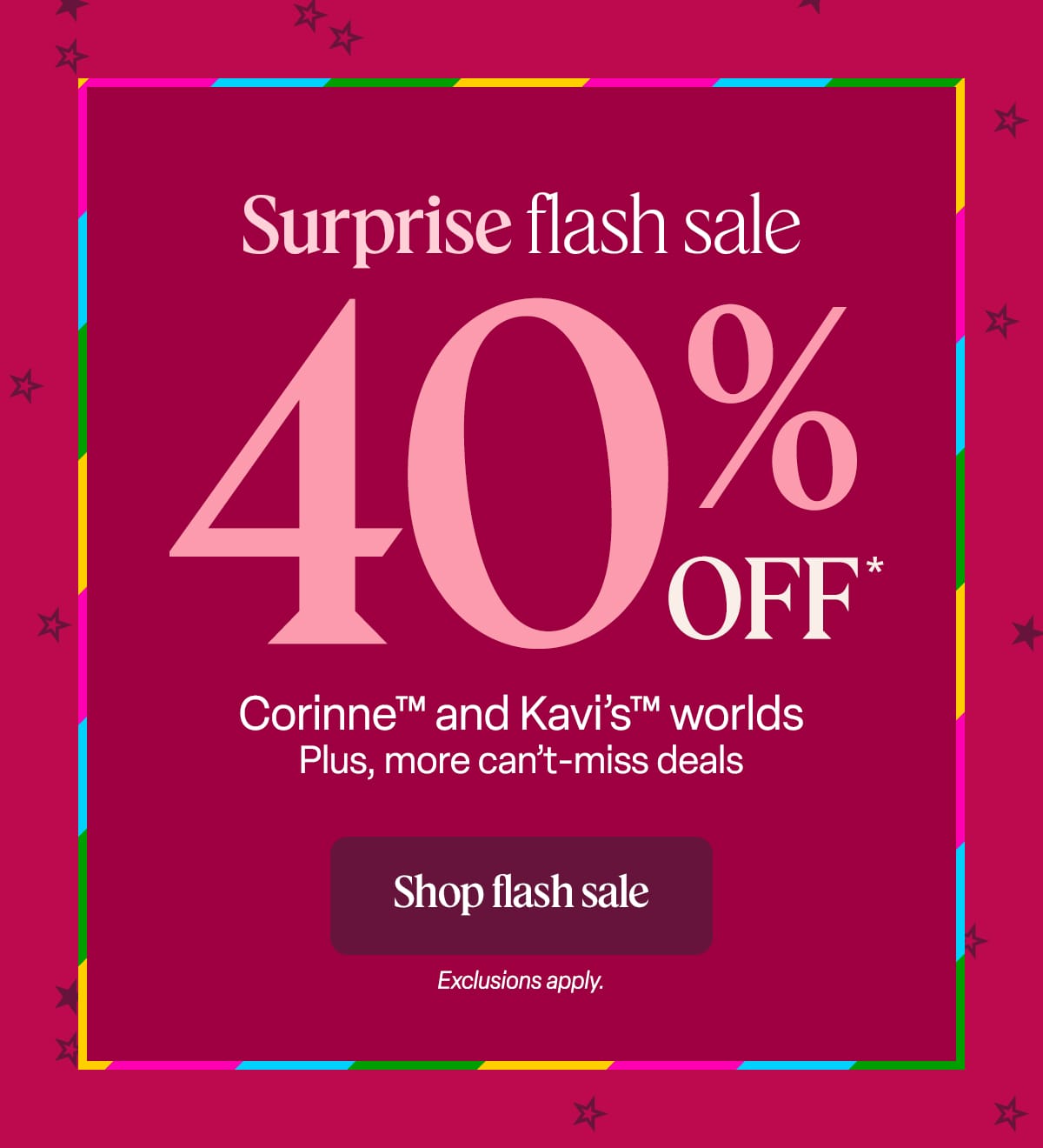 Surprise Flash Sale