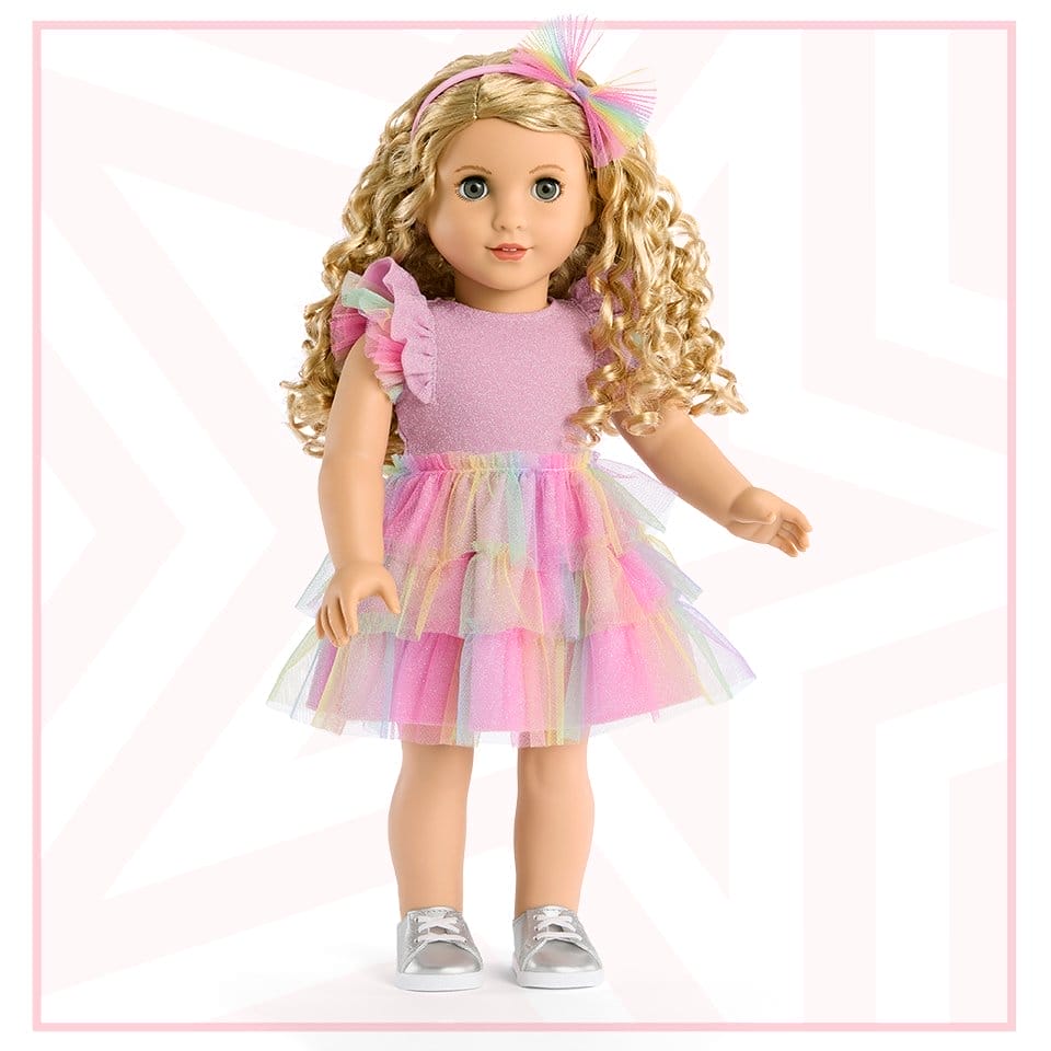 CB1: Pretty Pastel Dress for 18-inch Dolls