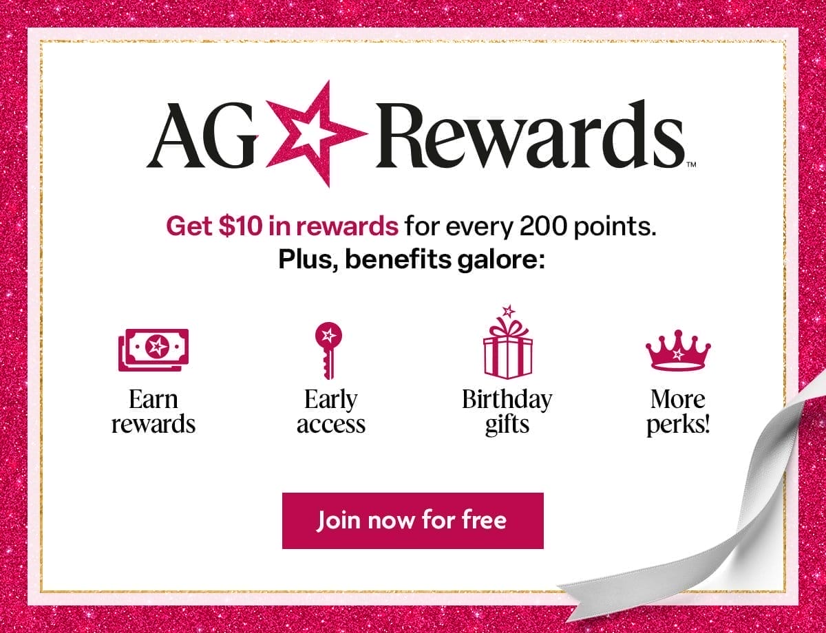 AG ☆ REWARDS™ - Join now for free