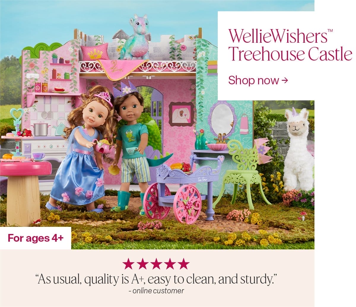 CB3: WellieWishers™ Treehouse Castle