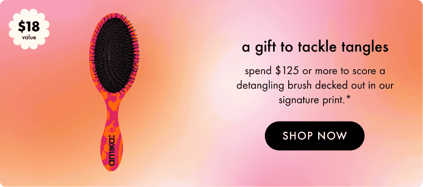 free detangling brush with spend \\$125+