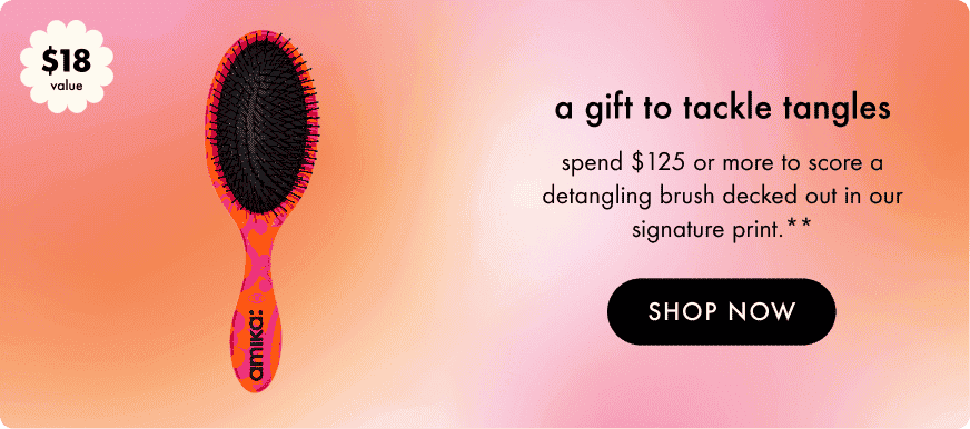 free detangling brush with spend \\$125+