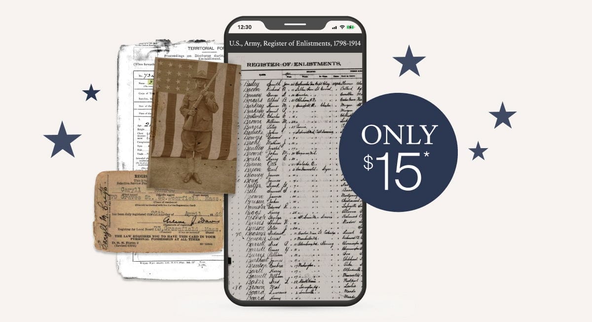 Ancestry Memorial Day - Only \\$15*