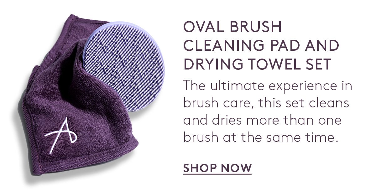 Oval Brush Cleaning Pad & Drying Towel Set