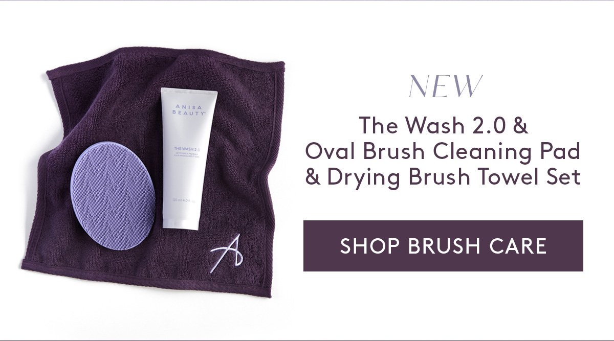 NEW The Wash 2.0 & Oval Brush Cleaning Pad & Drying Brush Towel Set