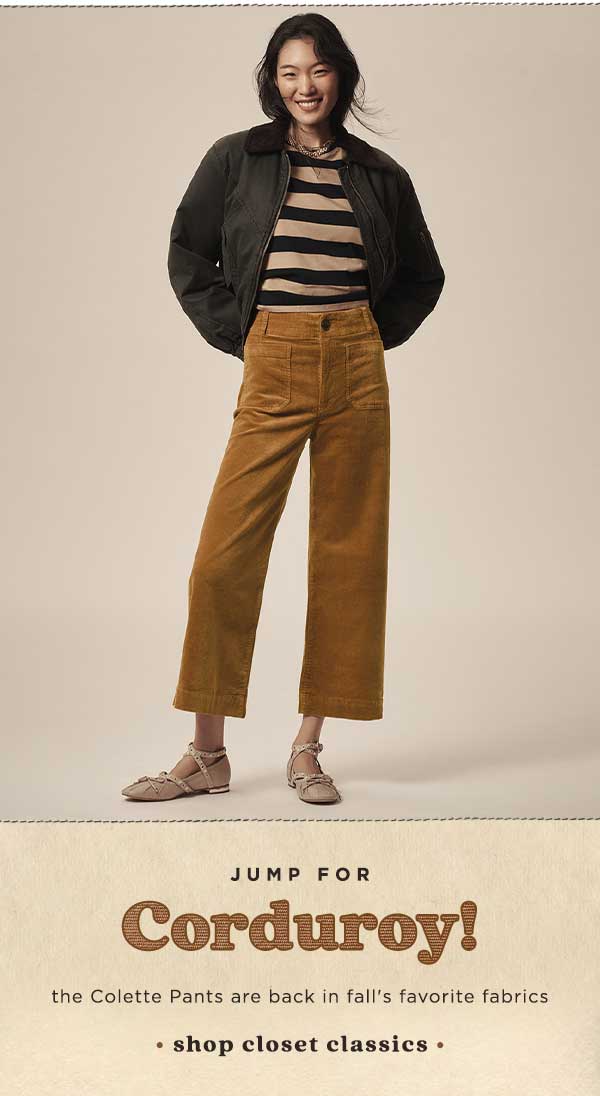 jump for Corduroy! shop closet classics