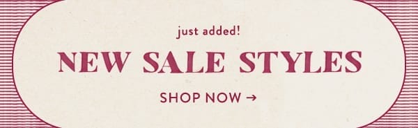 New sale styles. Shop now.