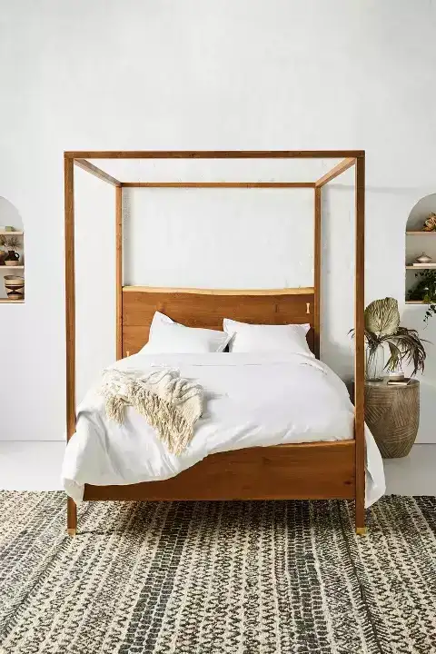 Prana Live-Edge Canopy Bed