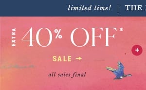 extra 40% off sale all sales final