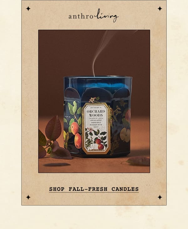 anthroliving shop fall fresh candles.