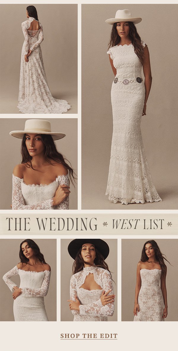 the wedding west list. shop the edit.