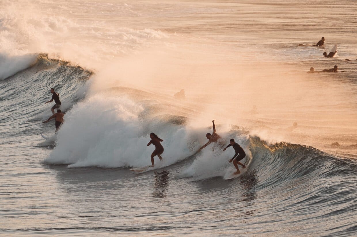 Getting a wave to yourself is not easy