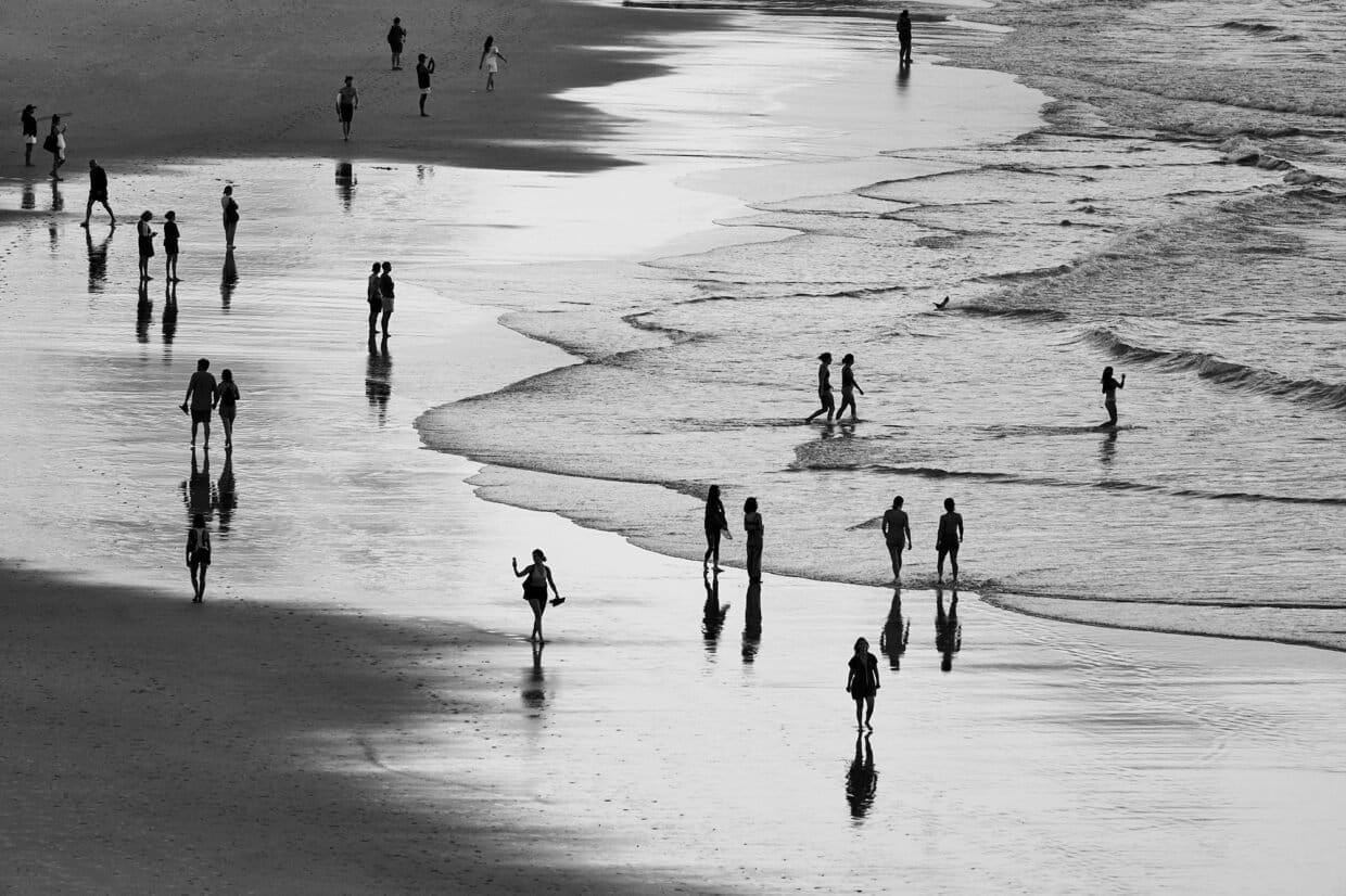 Early morning low tides