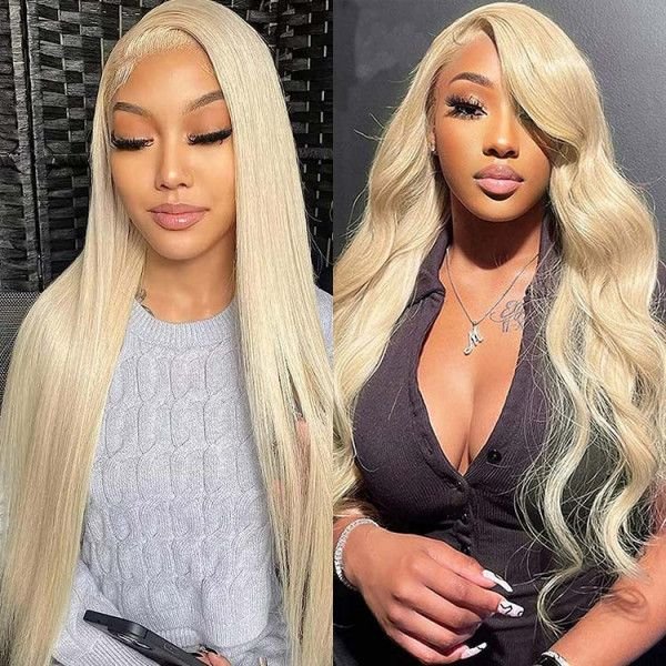 30" Glueless 6x5 Lace #613 Blonde Colored Wig Body Wave Beginner Friendly Human Hair Wigs